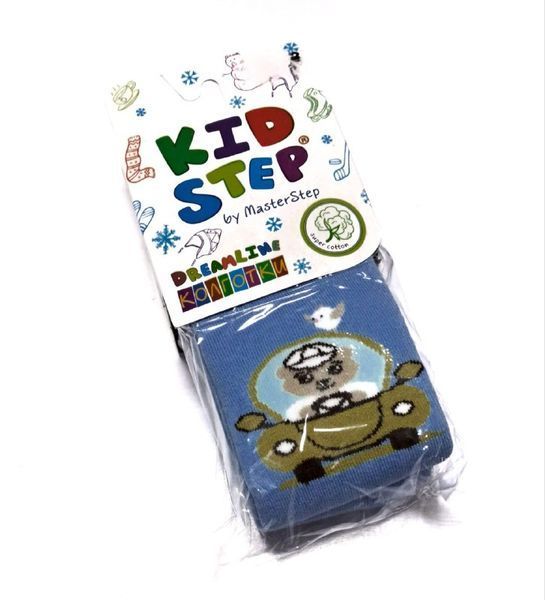 Детские махровые колготки KidStep Мишка 92-98 см Голубой 45302 фото