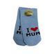 Детские носки тоненькие для младенцев на 0-6 мес I love mum Голубой 39007 фото
