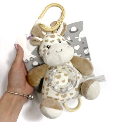 Музична іграшка для немовлят в коляску / ліжечко / автокрісло з колисковою Жирафік Коричневий 38702 фото