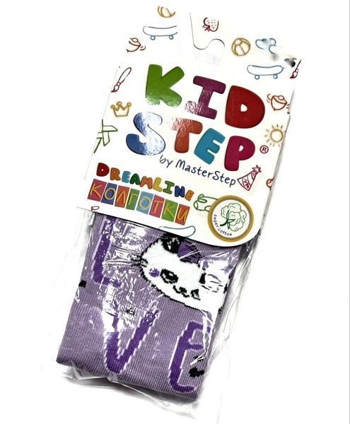 Дитячі демісезонні колготки KidStep Котик на 80-86 см Бузковий 44830 фото