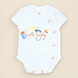 Дитячий літній боді на короткий рукав з куліру на кнопках Hello Baby 56 см Молочний d105 фото