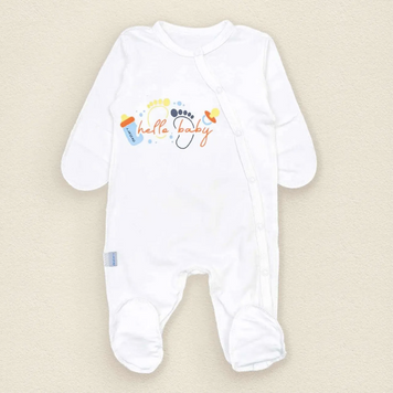 Мужчина в родильный для младенцев из кулира Hello Baby 62 см Молочный 38552 фото