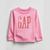 Теплый свитшот для девочки с флисовым напылением Gap на 18-24 мес 86 см Розовый 40548 фото