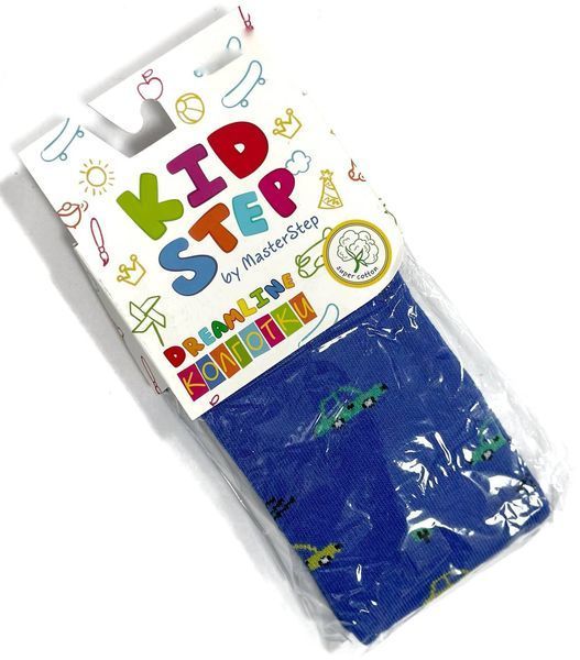 Детские демисезонные колготки KidStep Машинки на 92-98 см Синий 41329 фото