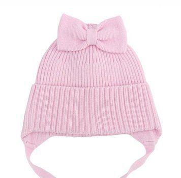 Дитяча зимова шапка на флісовій підкладці Talvi Лялечка 36-38 см Рожевий 44927 фото