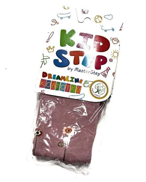 Детские демисезонные колготки KidStep Цветочки на 80-86 см Темно-розовый 44836 фото