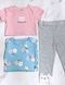 Детский комплект 3в1 от Carter's Мишка 50 см Newborn Розовый 30623 фото