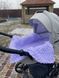 Плюшевый вязаный детский плед "Плетенка" 80 на 80 см №146 Сиреневый 2016 фото