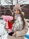 Плюшевая вязаная игрушка Свинка Пепа в платье Розовый 4147 фото 5