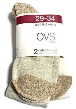Набір гольфів для дівчат OVS 2 шт на 6-8 років розмір 29-34 Молочний/ Бежевий 42968 фото