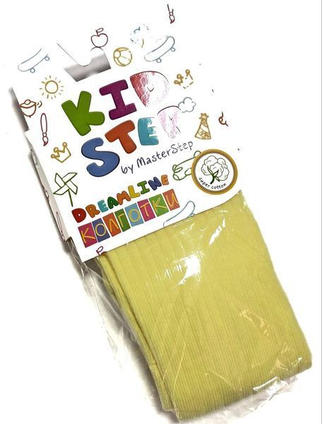 Детские колготки в рубчик Kid Step на 92-98 см. Желтый 42667 фото