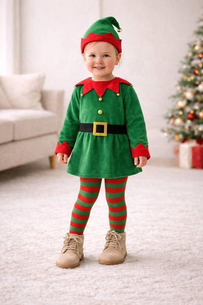 Дитячі демісезонні колготки Kid Step на 116-122 см Смужки Червоний/ Зелений 44845 фото