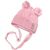 Демісезонна шапочка для новонароджених на бавовняній підкладці 36-38 см Рожевий 37236 фото