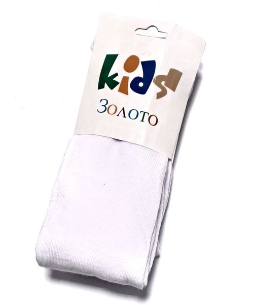 Колготы детские однотонные на 7-8 лет 128-140см Белый 41995 фото