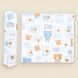 Пелюшка ситцева для немовляти Bear 95 85см Білий 502 фото 1
