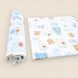 Пелюшка ситцева для немовляти Bear 95 85см Білий 502 фото 2