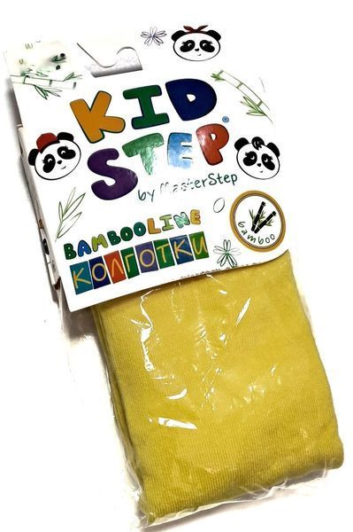 Дитячі бамбукові колготки однотонні Kid Step на 104-110 см Яскраво-жовтий 42671 фото