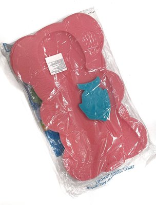 М'яка паролонова вкладка у ванну для купання немовлят з губкою Рожевий BA-008 фото