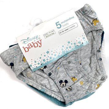 Набір дитячих трусиків для хлопчика OVS Disney Baby 5 шт на 12-18 міс 80-86 см Сірий 38831 фото