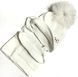 Детская зимняя шапка на флисовой подкладке на завязках с хомутом Smile 44-46 см Белый 41440 фото 2