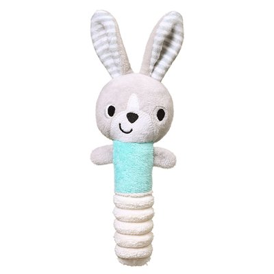Іграшка з пищалкою "Bunny Hey"(Висота 23 см) BabyOno Блакитний 1496 фото