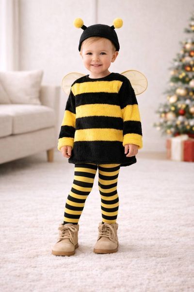 Детские демисезонные колготки Kid Step на 104-110 см Полоски Желтый/Черный 44849 фото