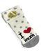 Детские махровые носки для младенцев на 0-6 мес 6-8 см (размер 11-13) I love mum Молочный 41066 фото