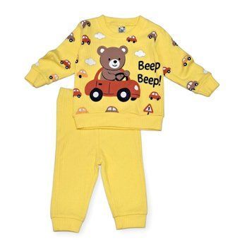 Дитячий костюм двійка для хлопчика Beep на 6 міс 68 см Жовтий 45478 фото