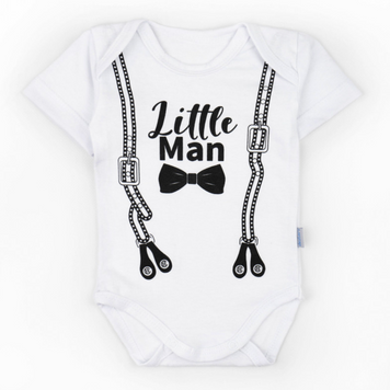 Боди для мальчика из кулира Little Man 74 см Белый 39741 фото