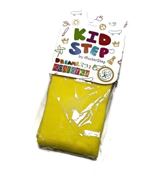 Дитячі демісезонні однотонні колготи Kid Step на 92-98 см Жовтий 45029 фото