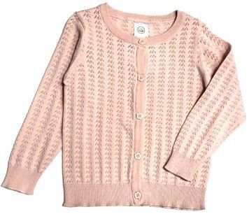 Ажурна кофтинка для дівчинки на ґудзиках Cool Club 98 см Рожевий 41797 фото