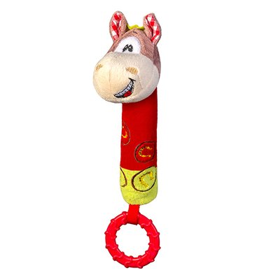 Іграшка з пищалкою "Веселий коник"(Висота 20см) "BabyOno" 1355 фото