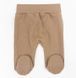 Комплект 3в1 для мальчика из вафельного кулира с принтом вышивки 74 см Коричневый 45289 фото 8