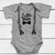Боді для хлопчика з куліру Little Man 68 см Сірий 39742 фото