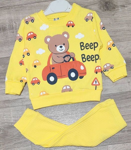 Дитячий костюм двійка для хлопчика Beep на 18 міс 86 см Жовтий 45481 фото