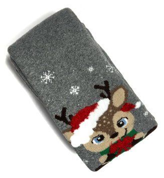 Детские махровые колготки KidStep Олень 92-98 см Сірий 41026 фото