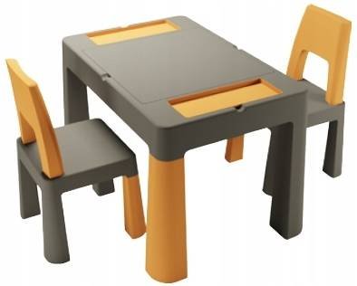 Комплект МултіфанTeggi 1+2 (Столик та два кріселка) /ГрафітовоГірчичиний TI-011-172 фото