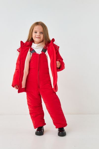 Зимний комплект куртка+штаны для детей 92 см Красный 30434 фото