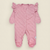 Дитячий чоловічок з крильцями з рібани зовнішні шви Крапочки 56 см Брудно-рожевий d113 фото
