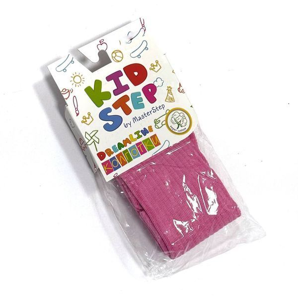 Детские колготки в рубчик Kid Step на 92-98 см Малиновый 40836 фото