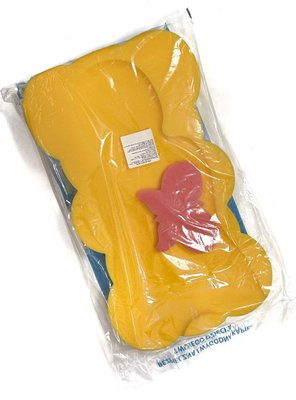 М'яка паролонова вкладка у ванну для купання немовлят із губкою Жовтий BA-008 фото