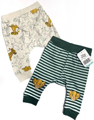 Комплект дитячих штанців Disney СІмба 2 шт 62-68 см Зелений 37203 фото