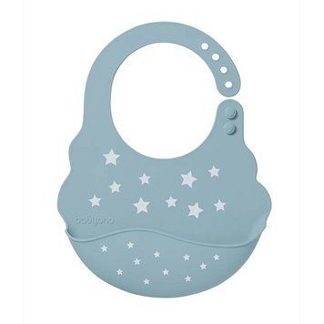 Нагрудник м'який з регульованою застібкою Babyono Зірочки Синій 829/05 фото