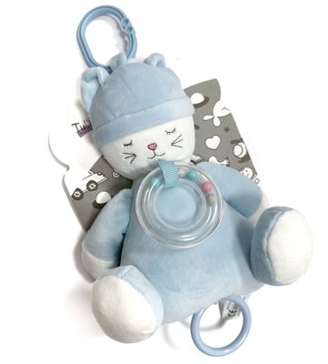 Музична іграшка для немовлят в коляску / ліжечко / автокрісло з колисковою Котик Блакитний 38697 фото